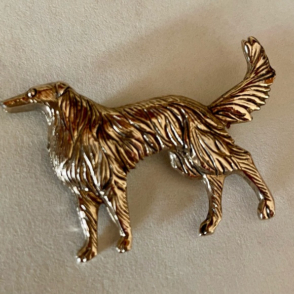 Vintage Gold Tone Borzoi Pin - 1960’s - Picture 2 of 6